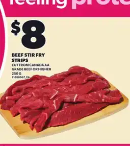 Loblaws BEEF STIR FRY STRIPS, 250 G offer