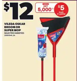 Loblaws VILEDA OSKAR BROOM OR SUPER MOP offer