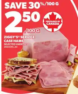 Loblaws ZIGGY'S SERVICE CASE HAMS offer