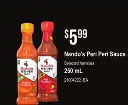 Loblaws NANDO'S PERI PERI SAUCE, 250 mL offer