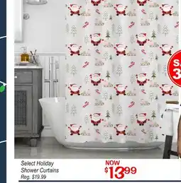 Oxford Mills Select Holiday Shower Curtains offer