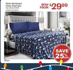 Oxford Mills Winter Wonderland Fleece Sheet Sets offer