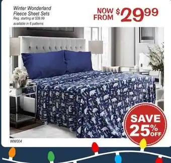 Oxford Mills Winter Wonderland Fleece Sheet Sets offer