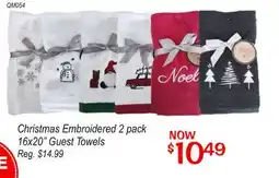 Oxford Mills Christmas Embroidered 2 pack offer