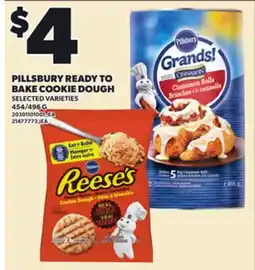 Loblaws PILLSBURY READY TO BAKE COOKIE DOUGH, 454/496 G offer