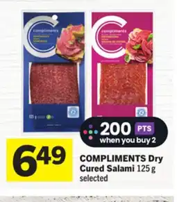 Foodland COMPLIMENTS Dry Cured Salami offer