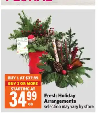 Foodland Fresh Holiday Arrangements offer