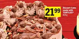 Foodland Dessert Cake made with TURTLES offer
