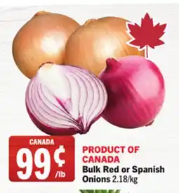 Foodland Bulk Red or Spanish Onions offer