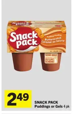 Foodland SNACK PACK Puddings or Gels offer