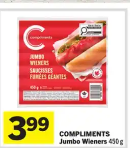 Foodland COMPLIMENTS Jumbo Wieners offer