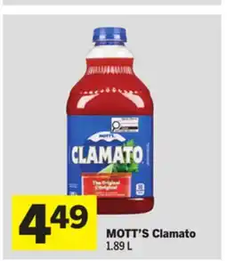 Foodland MOTT'S Clamato offer