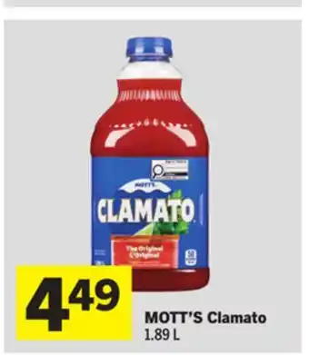 Foodland MOTT'S Clamato offer