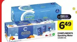 Foodland COMPLIMENTS Sparkling Water offer