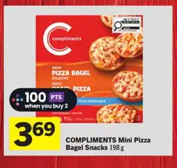 Foodland COMPLIMENTS Mini Pizza Bagel Snacks offer