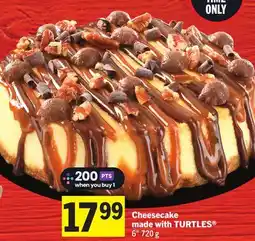 Foodland Cheesecake made with TURTLES offer