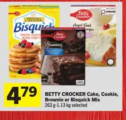 Foodland BETTY CROCKER Cake, Cookie, Brownie or Bisquick Mix offer