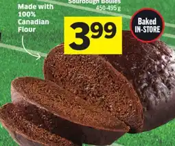 Foodland Pumpernickel or Sourdough Boules offer