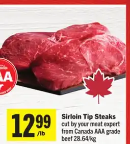 Foodland Sirloin Tip Steaks offer