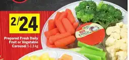 Foodland Prepared Fresh Daily Fruit or Vegetable Carousel offer