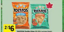 Foodland TOSTITOS Tortilla Chips offer