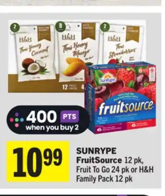 Foodland SUNRYPE Fruit Source offer