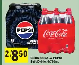 Foodland COCA-COLA or PEPSI Soft Drinks offer