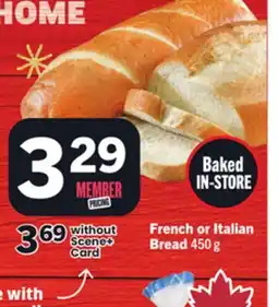 Foodland French or Italian Bread offer