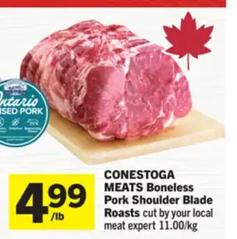 Foodland CONESTOGA MEATS Boneless Pork Shoulder Blade Roasts offer