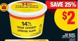 No Frills NO NAME SOUR CREAM, 500 mL offer