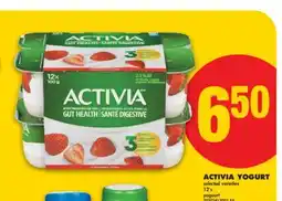 No Frills ACTIVIA YOGURT, 12'S offer