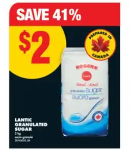 No Frills LANTIC GRANULATED SUGAR, 2 kg offer