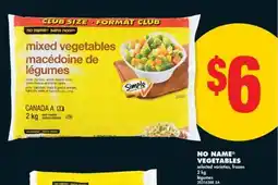 No Frills NO NAME VEGETABLES, 2 KG offer
