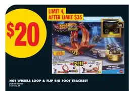 No Frills HOT WHEELS LOOP & FLIP BIG FOOT TRACKSET offer
