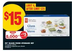 No Frills PC GLASS FOOD STORAGE SET, 10 offer