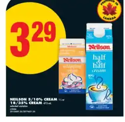 No Frills NEILSON 5/10% CREAM, 1 L OR 18/35% CREAM, 473 ML offer