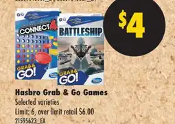 No Frills HASBRO GRAB & GO GAMES offer