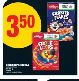 No Frills KELLOGG'S CEREAL, 269-355 G offer