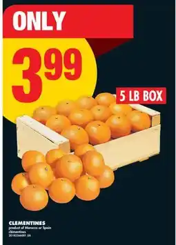 No Frills CLEMENTINES, 5 LB BOX offer