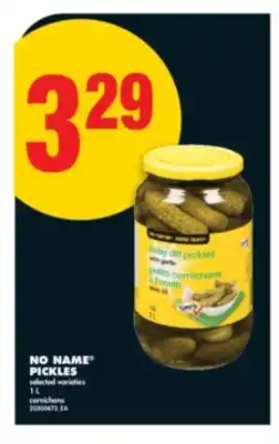 No Frills NO NAME PICKLES, 1 L offer