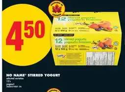 No Frills NO NAME STIRRED YOGURT, 12's offer