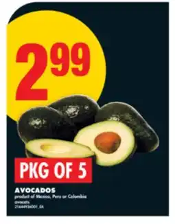 No Frills AVOCADOS, PKG OF 5 offer