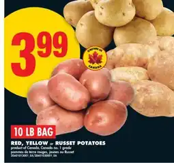 No Frills RED, YELLOW or RUSSET POTATOES, 10 LB BAG offer