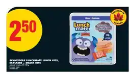 No Frills SCHNEIDERS LUNCHMATE LUNCH KITS, STACKERS or SNACK KITS, 75-120 G offer