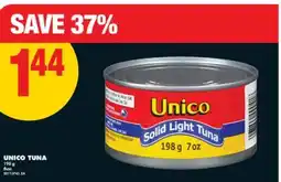 No Frills UNICO TUNA, 198 G offer