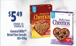 Fortinos GENERAL MILLS TM RETAIL SIZE CEREALS, 303-430G offer