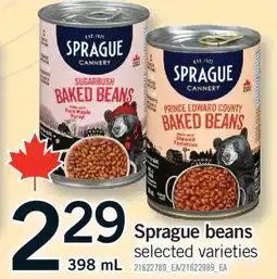 Fortinos SPRAGUE BEANS, 398 ML offer