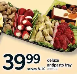 Fortinos DELUXE ANTIPASTO TRAY offer