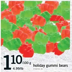 Fortinos HOLIDAY GUMMI BEARS offer