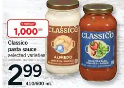 Fortinos CLASSICO PASTA SAUCE, 410/600 mL offer